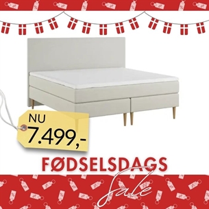 Nordic Heaven Dobbelt Kontinentalseng m. Glide sengegavl – Sand